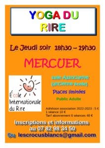 club de yoga du rire à mercuer