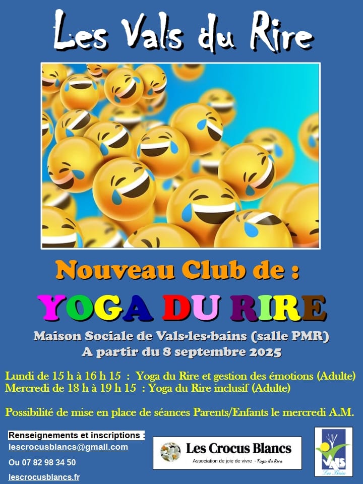 Événements bien-être : yoga du rire, danse, bijoux,...